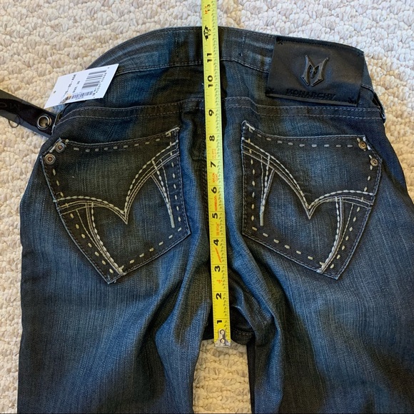 NEW Monarchy Dark-Wash Bootcut Jeans - Picture 9 of 12